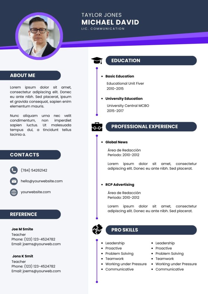 modern CV template