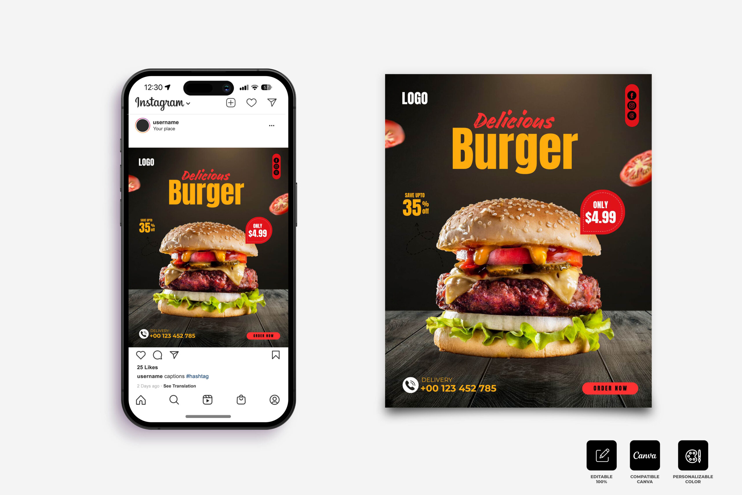 flyer burger restaurant